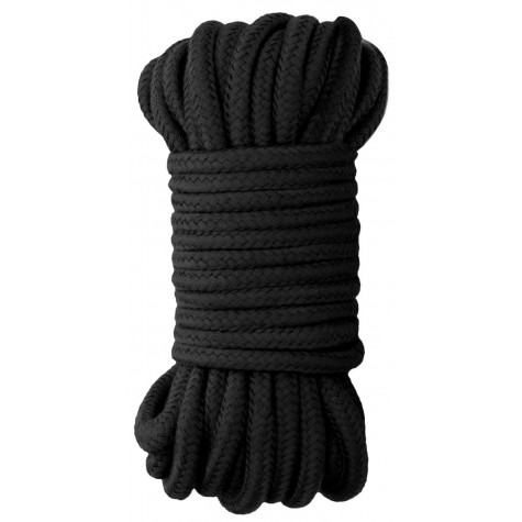 Черная веревка для бондажа Japanese Rope - 10 м.