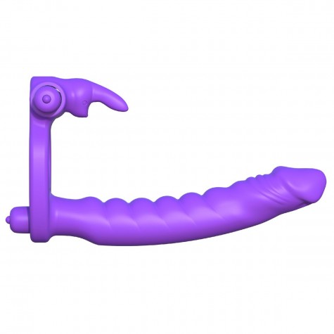 Эрекционное кольцо для двойного проникновения Silicone Double Penetrator Rabbit