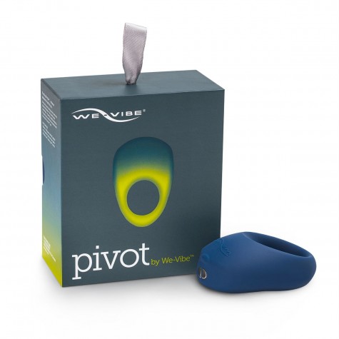 Синее эрекционное виброкольцо We-vibe Pivot