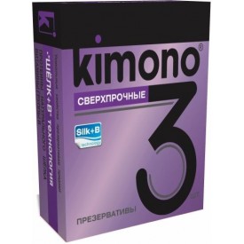 Сверхпрочные презервативы KIMONO - 3 шт.